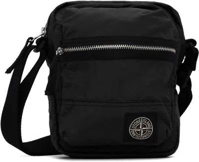 Stone Island Black 9200015 Coated Nylon Metal Econyl Pouch