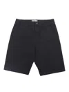 Stone Island Black Bermuda In Blue