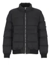 Stone Island Black Bomber Jacket In Black