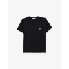 Stone Island Compass-motif Cotton T-shirt In Black