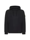 Stone Island Biologic Cotton Hooded Sweatshirt In Black