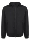 Stone Island Black Canvas Jacket In Black