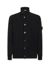 Stone Island Sweater With Felt Details In Black