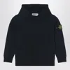 Stone Island Compass-badge Long-sleeved Hoodie In Black