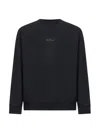 Stone Island Black Cotton "industrial Four" Print Sweatshirt In Black