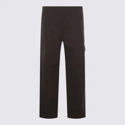 STONE ISLAND BLACK COTTON PANTS