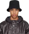 Stone Island Black Cotton Reps Bucket Hat In V0029 Black