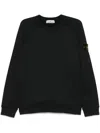 Stone Island Compass-badge Sweatshirt In Black