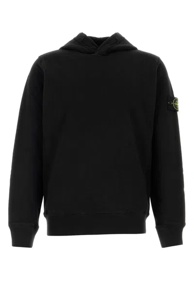 Stone Island Black Cotton Sweatshirt