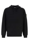 Stone Island 6100029 Brushed Organic Cotton Fleece In Black