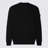 Stone Island Stretch Cotton Fleece Ghost Crewneck Sweatshirt In Black