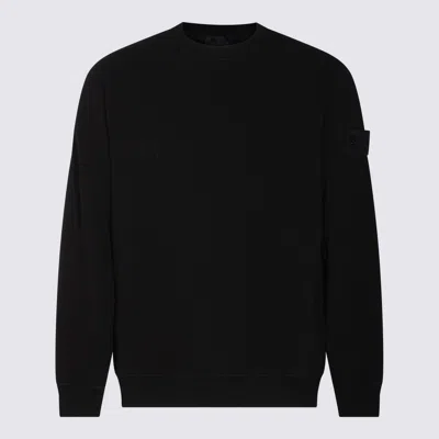 STONE ISLAND BLACK COTTON SWEATSHIRT