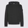 STONE ISLAND BLACK COTTON SWEATSHIRT