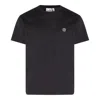 Stone Island Short-sleeved Cotton Jersey T-shirt In Black