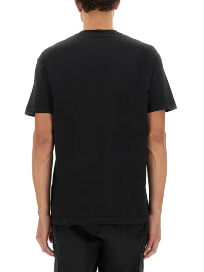 Stone Island Black Cotton T-shirts
