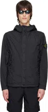 Stone Island Black Crinkle Reps R-ny Jacket In V0029 Black