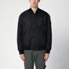 STONE ISLAND BLACK DIAGONAL DOWN BOMBER JACKET