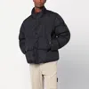 Stone Island Down Jacket In Lightweight Recycled Nylon Reps In Black