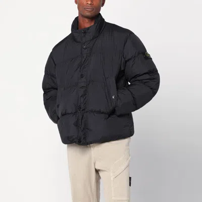STONE ISLAND STONE ISLAND BLACK DOWN JACKET IN NYLON
