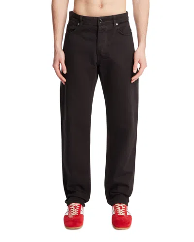 Stone Island Black Five-pocket Jeans In Brown