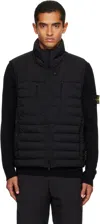 Stone Island Black G100004 Seamless Tunnel Nylon Down-tc Vest In Black