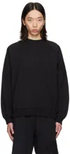 STONE ISLAND BLACK HEAVY SWEATSHIRT