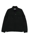 Stone Island Black High Neck Down Jacket In Black