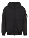 Stone Island Padded Jacket With Drip-proof And Wind-resistant In Black