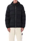Stone Island Seamless Tunnel Nylon Down-tc Regular-fit. Piumino Con Cappuccio A Uno Strato Di Nylon Leggero Stret In Black