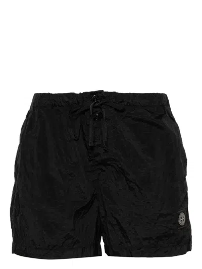 Stone Island Black Iridescent Swim Shorts