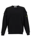 Stone Island Cotton Sweatshirt In Black