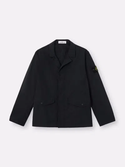 Stone Island Black Logo Parka