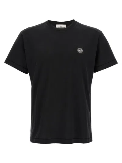 Stone Island Black Logo Patch T-shirt