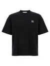 Stone Island Organic Cotton T-shirt In Black