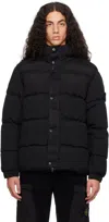 Stone Island Black Metal Down Jacket In V0029 Black