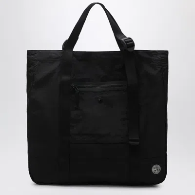 Stone Island Zip Pocket Bag With Internal Snap Pocket And Compass Logo Patch In Red