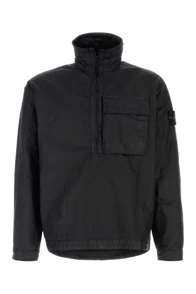 Stone Island Black Nylon Shirt