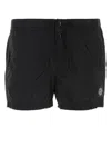 Stone Island Black Nylon Swimming Shorts In Black