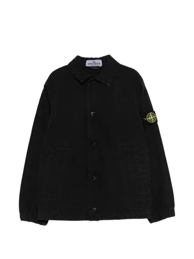 Stone Island Kids' Black Overshirt