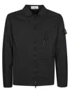 Stone Island Zip-fastening Pocket Shirt Jacket In Black