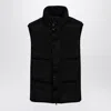 Stone Island Black Padded Nylon Waistcoat Men