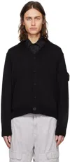 Stone Island Cárdigan - Negro In V0029 - Black