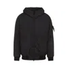 Stone Island Technical Fabric Hooded Jacket In Black