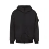 Stone Island Technical Fabric Hooded Jacket In Black