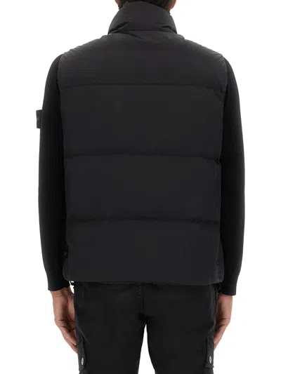 Stone Island Black Polyamide Vests