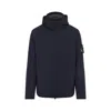 Stone Island Soft Shell Padded Jacket With Waterproof And Windproof Membrane In Blue