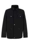 Stone Island Polyester Jacket With Buttoned Cuffs And Zippered Pockets