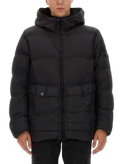 STONE ISLAND STONE ISLAND BLACK SPORTS JACKETS POLYAMIDE