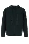 Stone Island Men Navy Blue Stretch Cotton Jacket