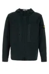 Stone Island Navy Blue Stretch Cotton Jacket